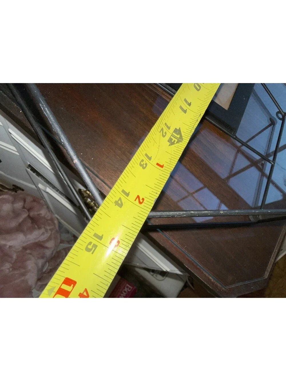 HEXAGON METAL FRAME PICTURE FRAME SHELF, 15